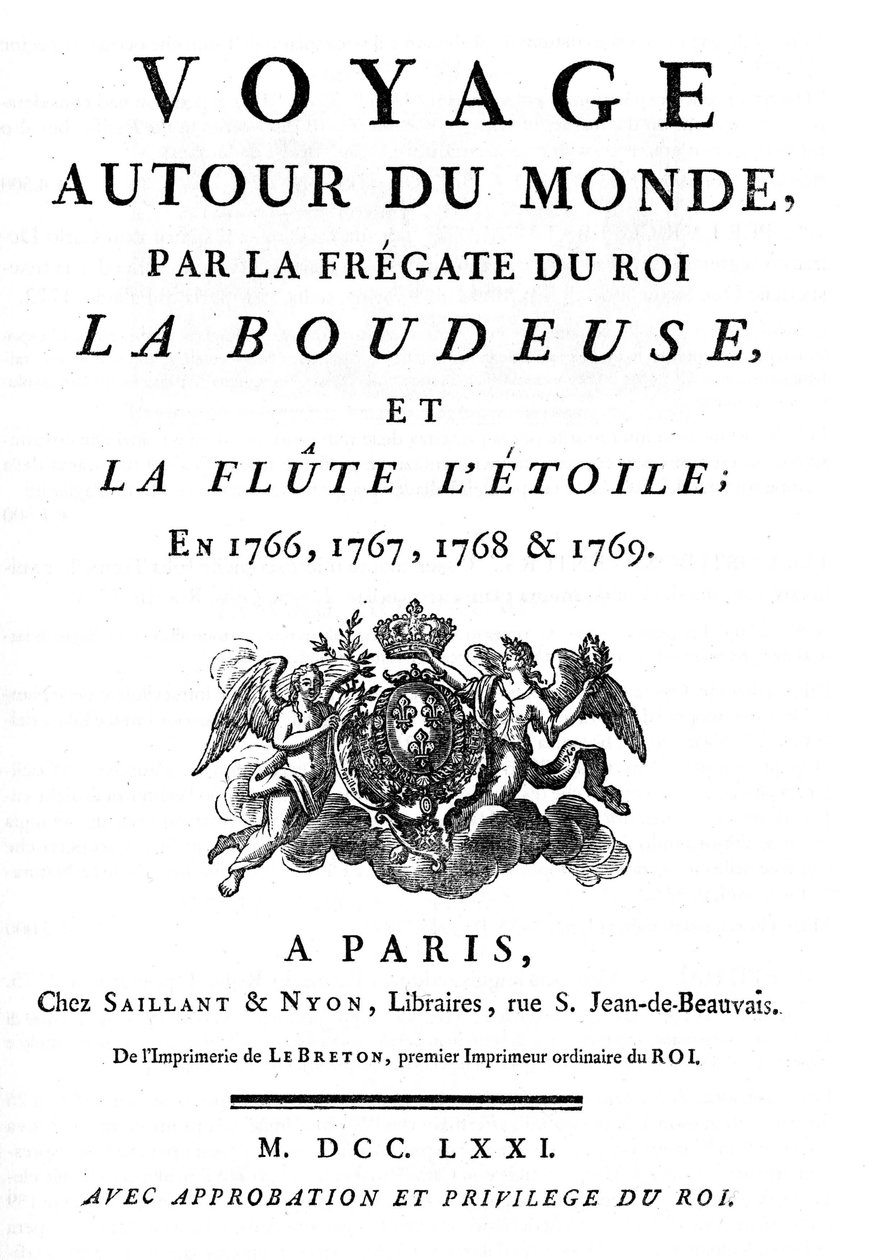 Frontispice van 1771 van het boek 