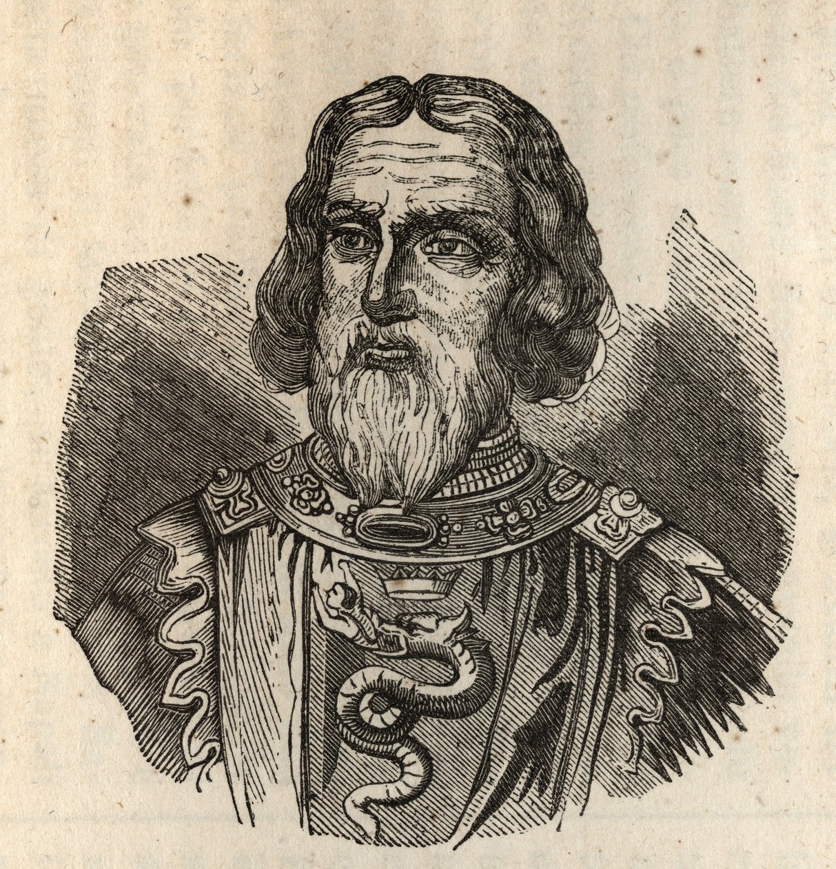 Galeas I Visconti - Galeazzo I Visconti - galeazzo primo visconti - 1277-1328 - gravure door Anonymous Anonymous