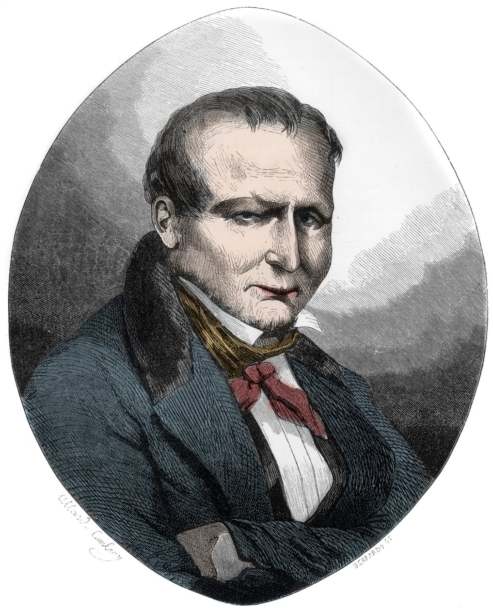 Giuseppe Marco Fieschi, de hoofdconspirator in een aanslag op het leven van koning Louis-Philippe van Frankrijk in juli 1835 door Anonymous Anonymous