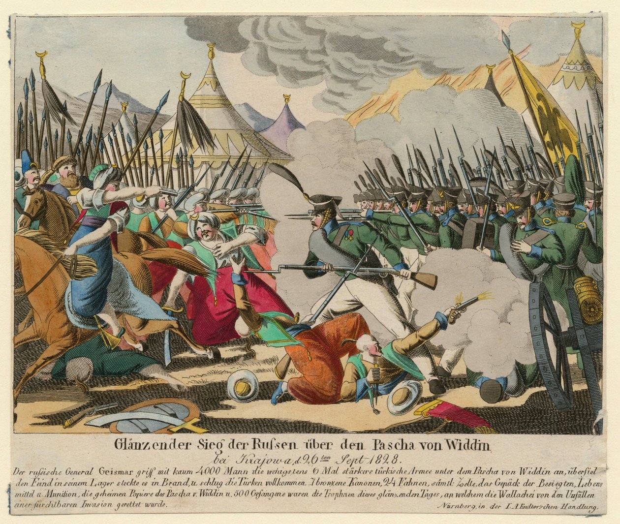 Russisch-Turkse oorlog van 1828-1829 - Briljante overwinning van de Russen op de Pasja van Vidin door Anonymous Anonymous