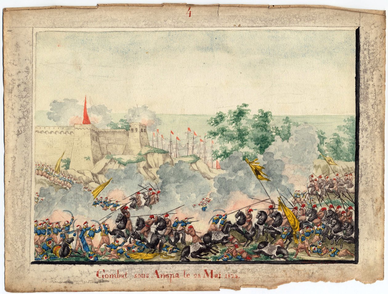 Russisch-Turkse oorlog van 1828-1829 - De verovering van het Anapa-fort op 23 juni door Anonymous Anonymous