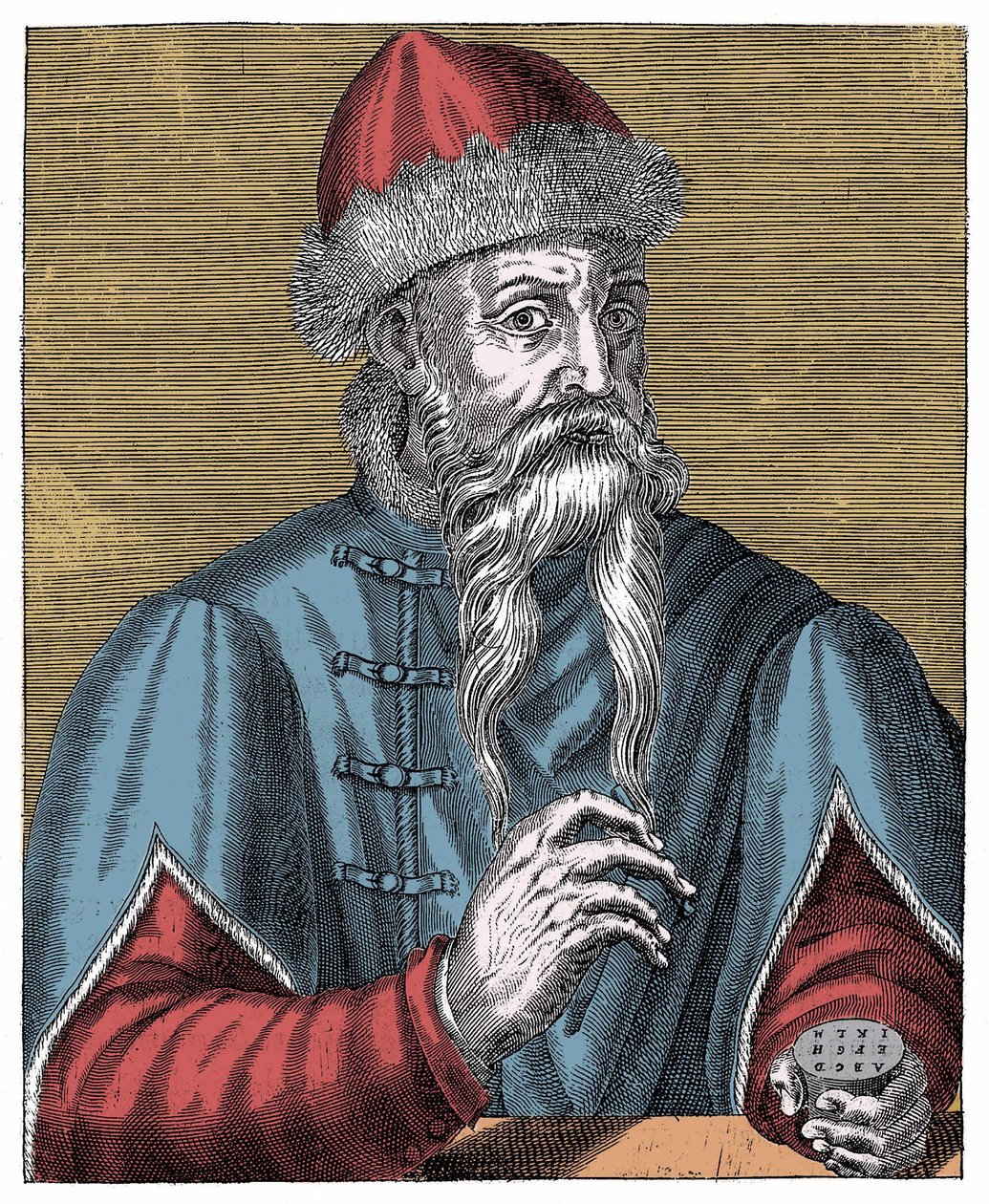 Johann Gutenberg, Duitse drukker en goudsmid door Anonymous Anonymous