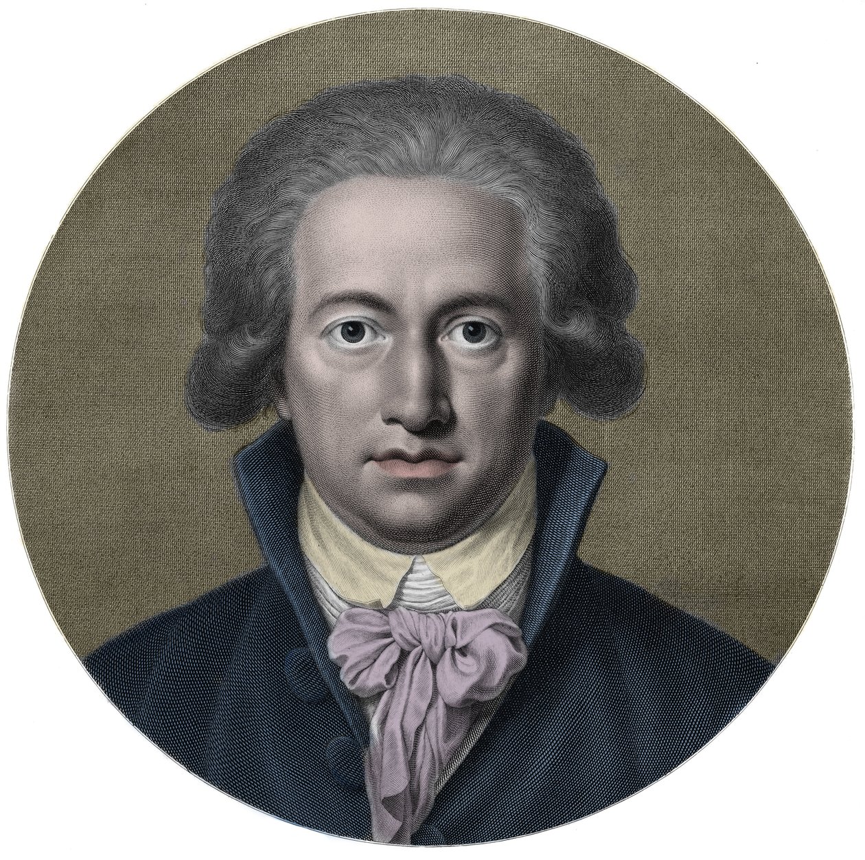 Johann Wolfgang von Goethe (1749-1832). Duitse schrijver. Gravure 19e eeuw - Portret van Johan Wolfgang Goethe (1749 - 1832), Duitse schrijver door Anonymous Anonymous