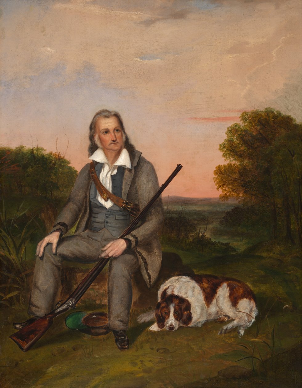 John James Audubon (1785- 1851), ca. 1841 (olieverf op doek) door Anonymous Anonymous