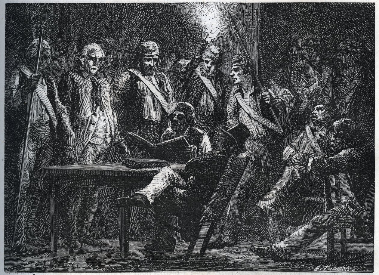 Le Tribunal Maillard onder de Revolutie (Stanislas Marie Maillard) door Anonymous Anonymous