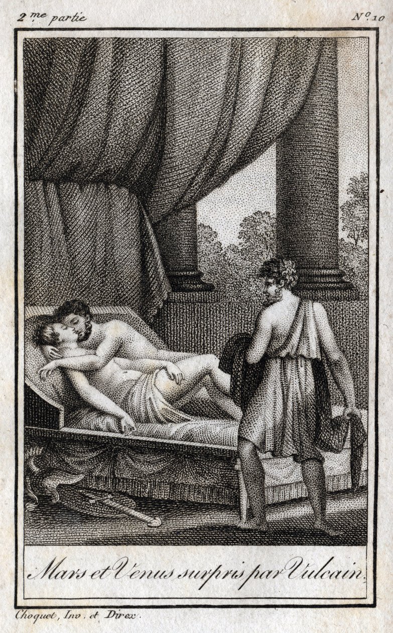 Mars en Venus ontdekt door Vulcanus. 