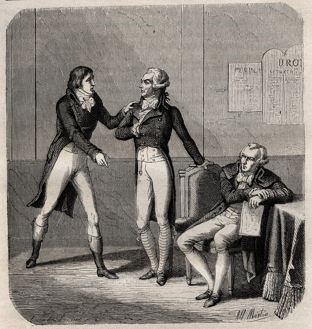 Maximilien Robespierre - Louis de Saint Just (Saint-Just) door Anonymous Anonymous