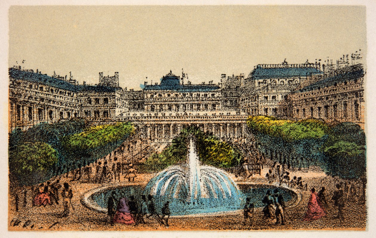 Parijs 1874: Tuinen van het Koninklijk Paleis, Privécollectie door Anonymous Anonymous