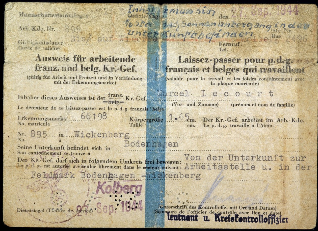 Paspoort van de Tweede Wereldoorlog, 