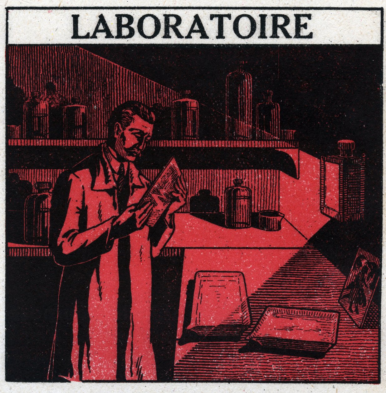 Fotografie: een fotograaf in zijn laboratorium om foto