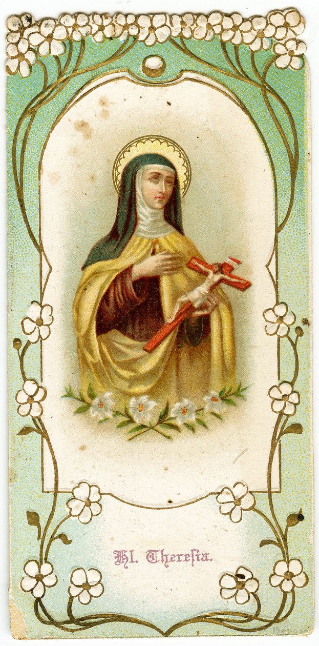 Vrome afbeelding: Sint Theresia van het Kind Jezus en het Heilig Aanschijn door Anonymous Anonymous