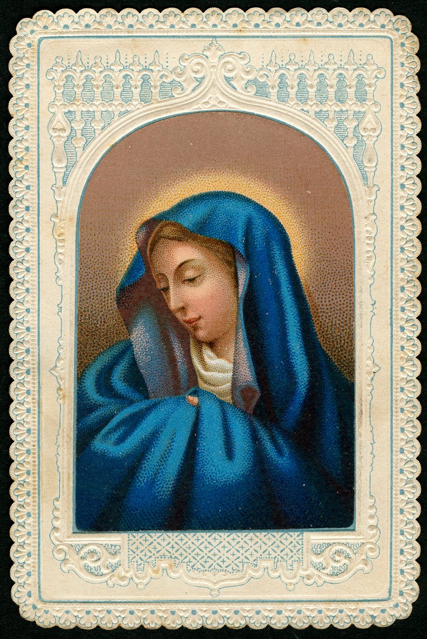 Vrome afbeelding: Maagd Maria (gravure) door Anonymous Anonymous