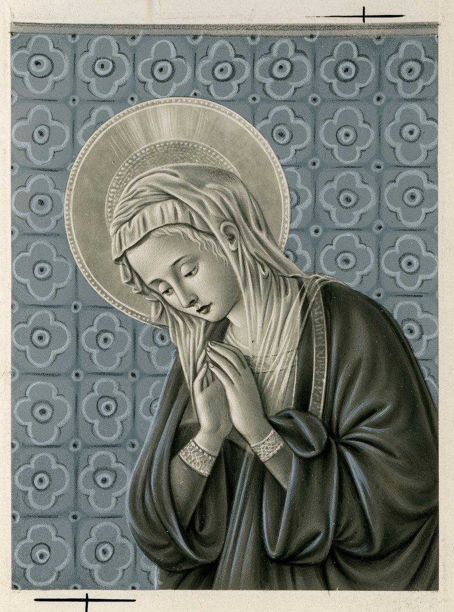 Vrome afbeelding: Maagd Maria door Anonymous Anonymous