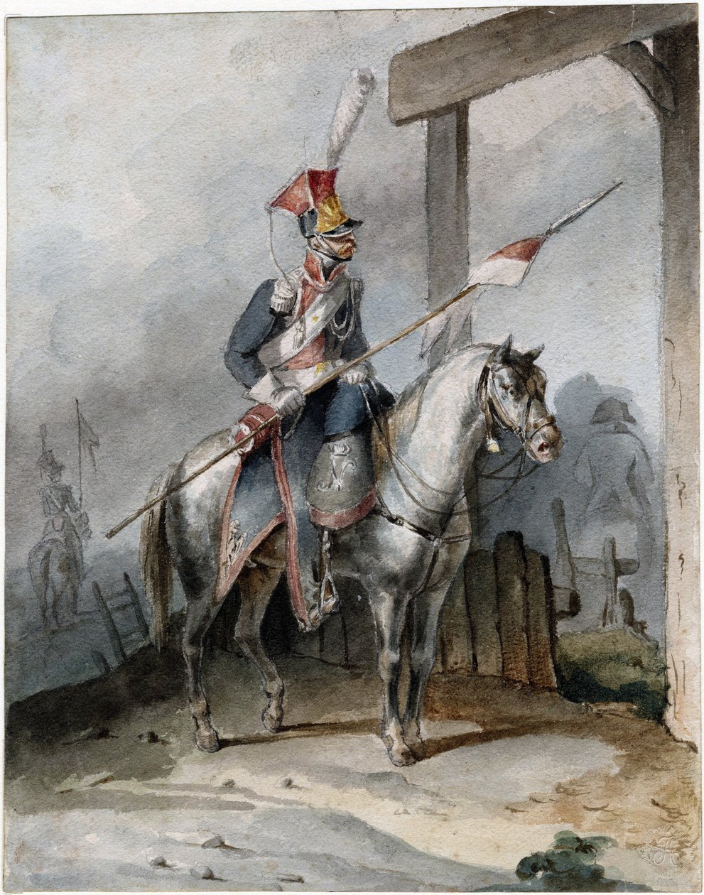 Poolse chevauleger van de Franse Keizerlijke Garde door Anonymous Anonymous