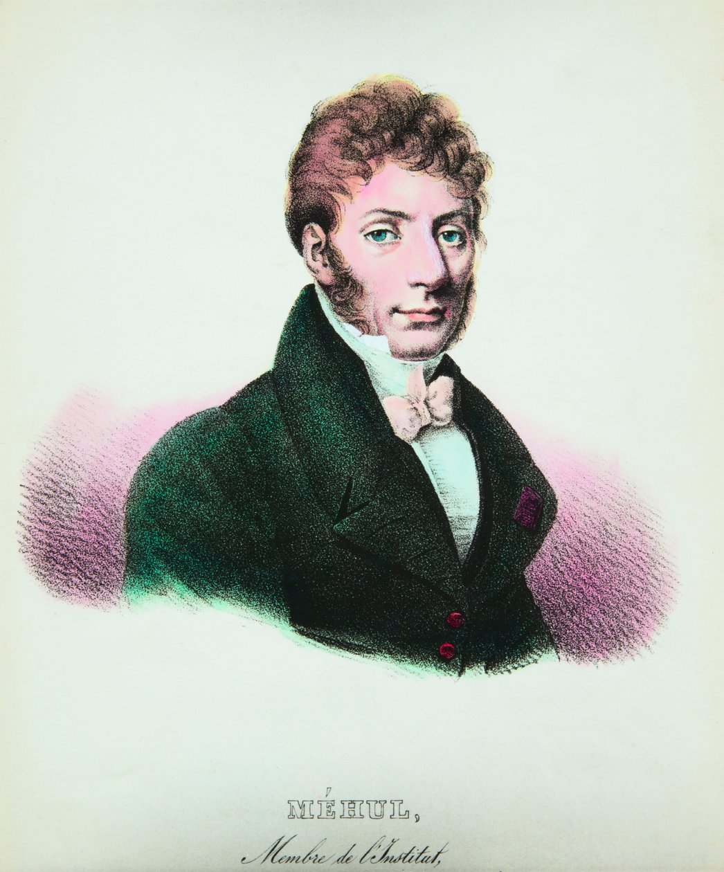 Portret van Etienne Nicolas Mehul (1763-1817) componist, privécollectie door Anonymous Anonymous