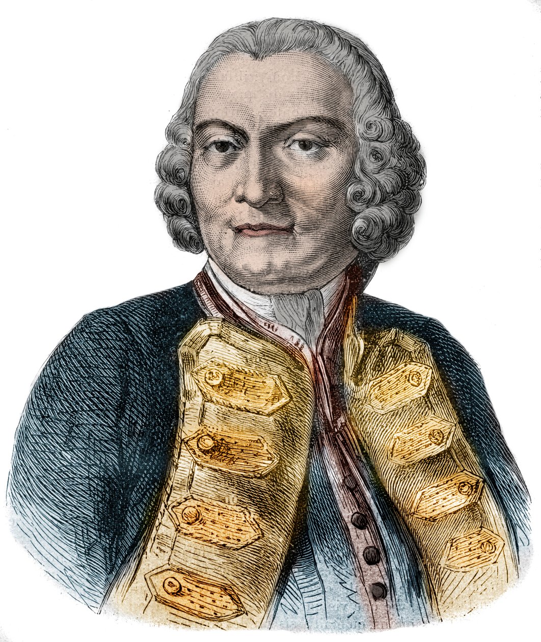 Portret van Lord George Anson (1697-1762) Britse admiraal en rijke aristocraat bekend om zijn wereldomzeiling door Anonymous Anonymous