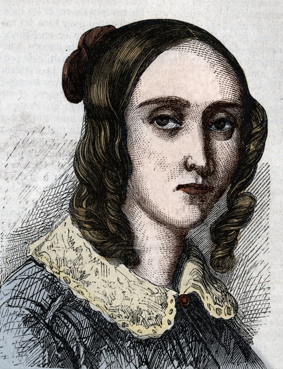 Portret van Louise Farrenc 1804-1875. Pianist, componist, Franse leraar. door Anonymous Anonymous