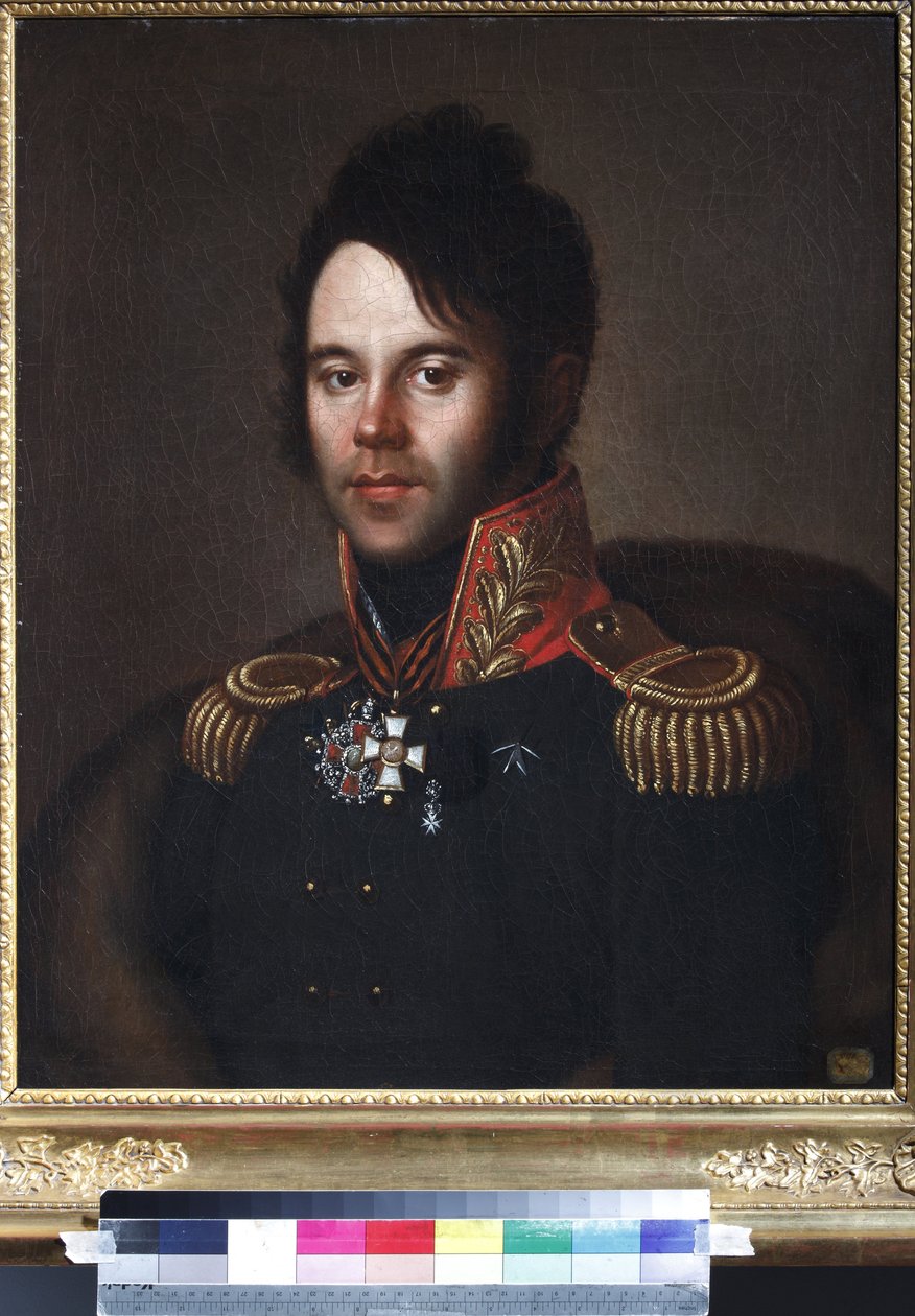 Portret van generaal-majoor Pjotr Afanasjevitsj Papkov door Anonymous Anonymous