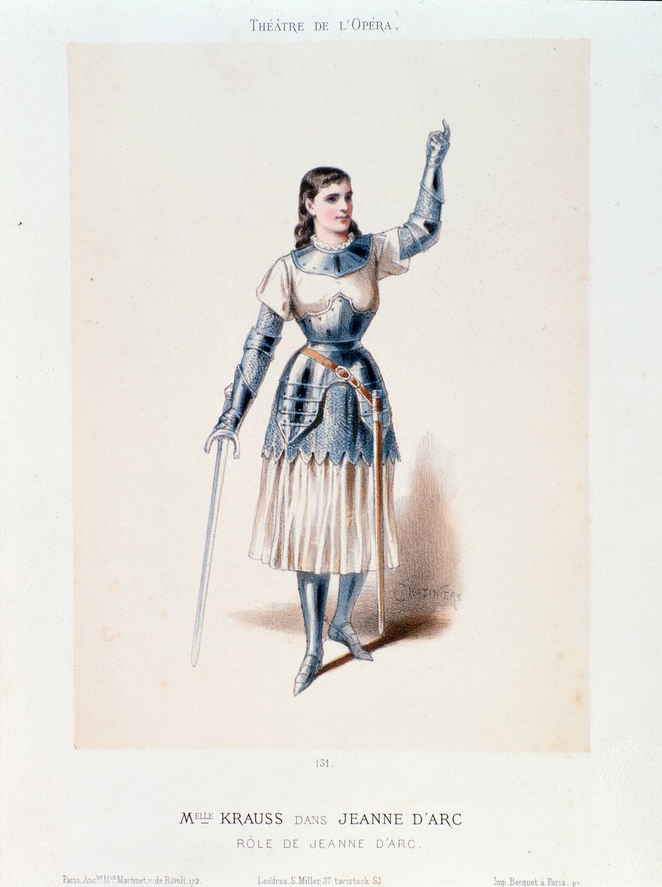 Portret van Miss Krauss, in de opera Jeanne d