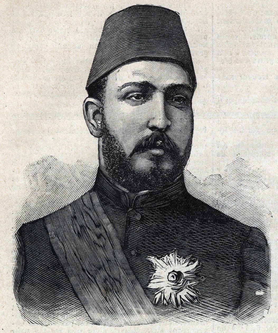 Portret van Muhammad Tawfiq (of Mohammed Tawfik) door Anonymous Anonymous