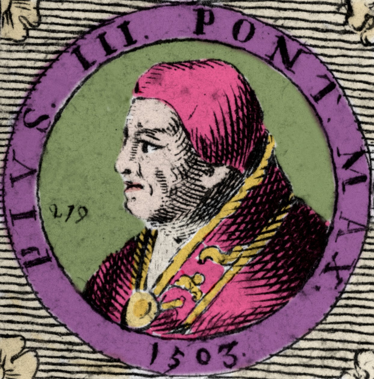 Portret van Pius III, Francesco Todeschini Piccolomini (1439-1503), verkozen tot paus op 22 september door Anonymous Anonymous
