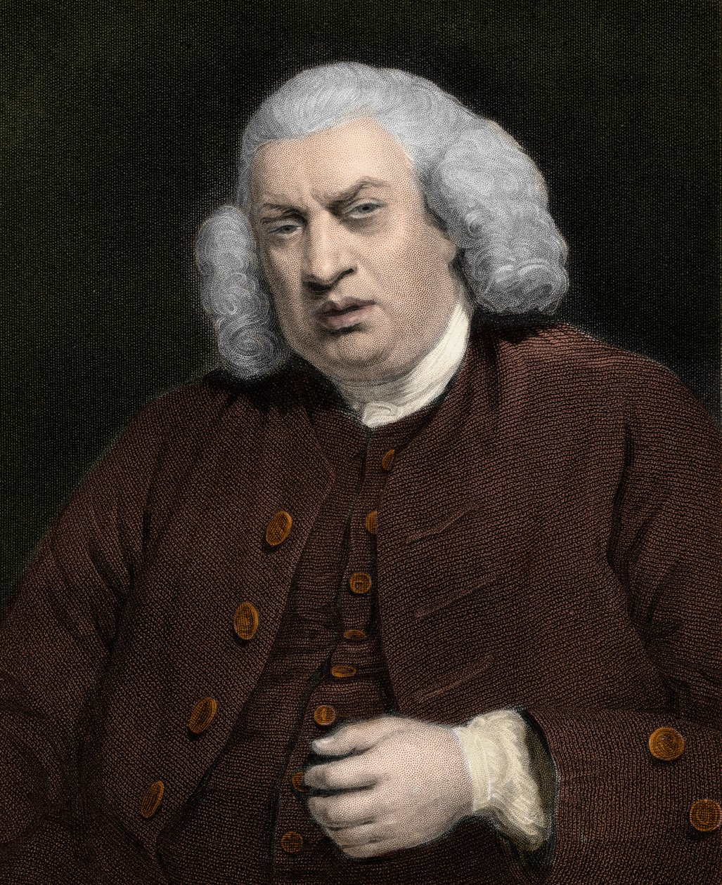 Portret van Samuel Johnson (1709-1784), Engelse schrijver door Anonymous Anonymous
