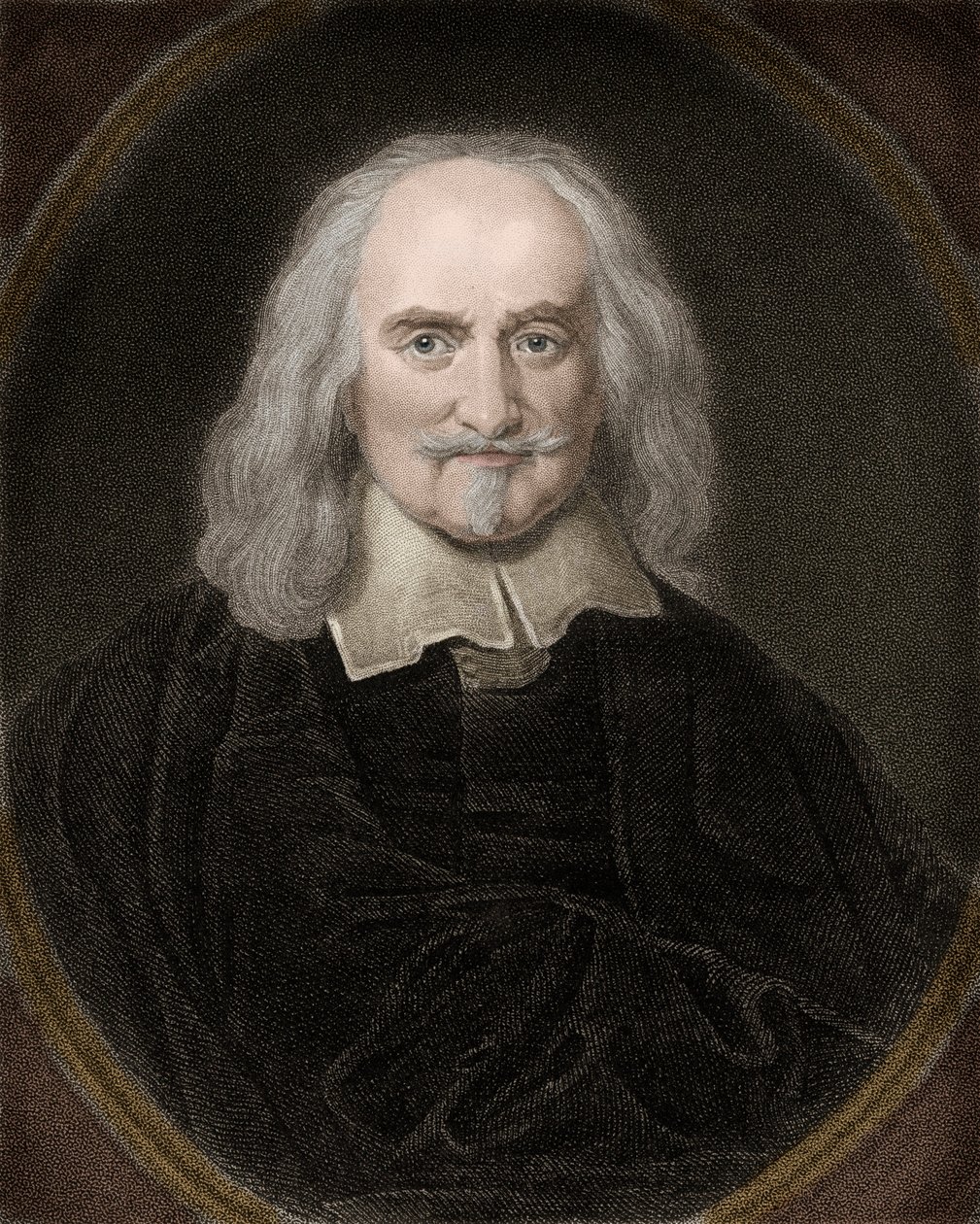 Portret van Thomas Hobbes (1588-1679) Engelse filosoof door Anonymous Anonymous
