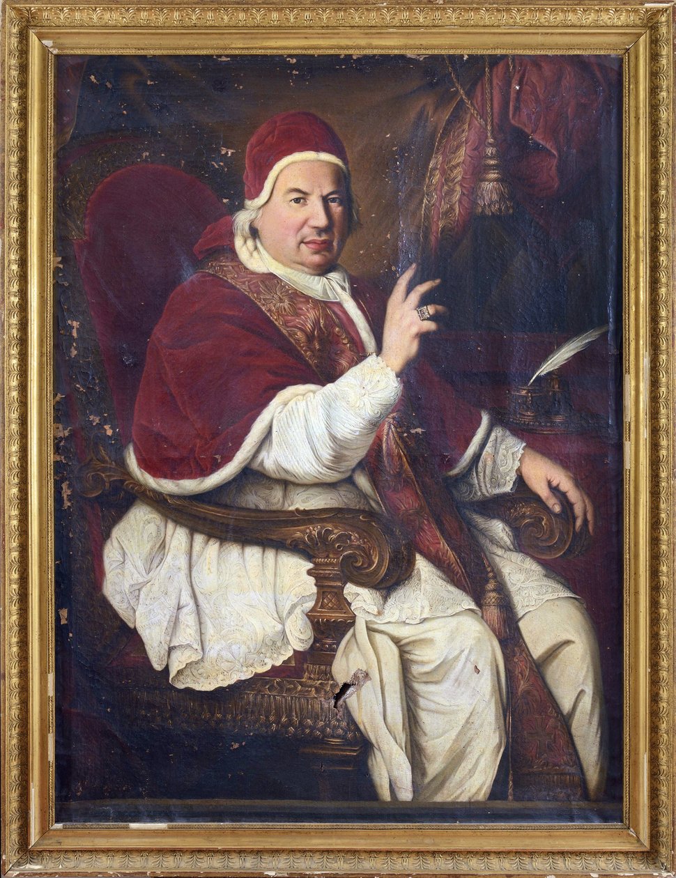 Portret van paus Benedictus XIV door Anonymous Anonymous
