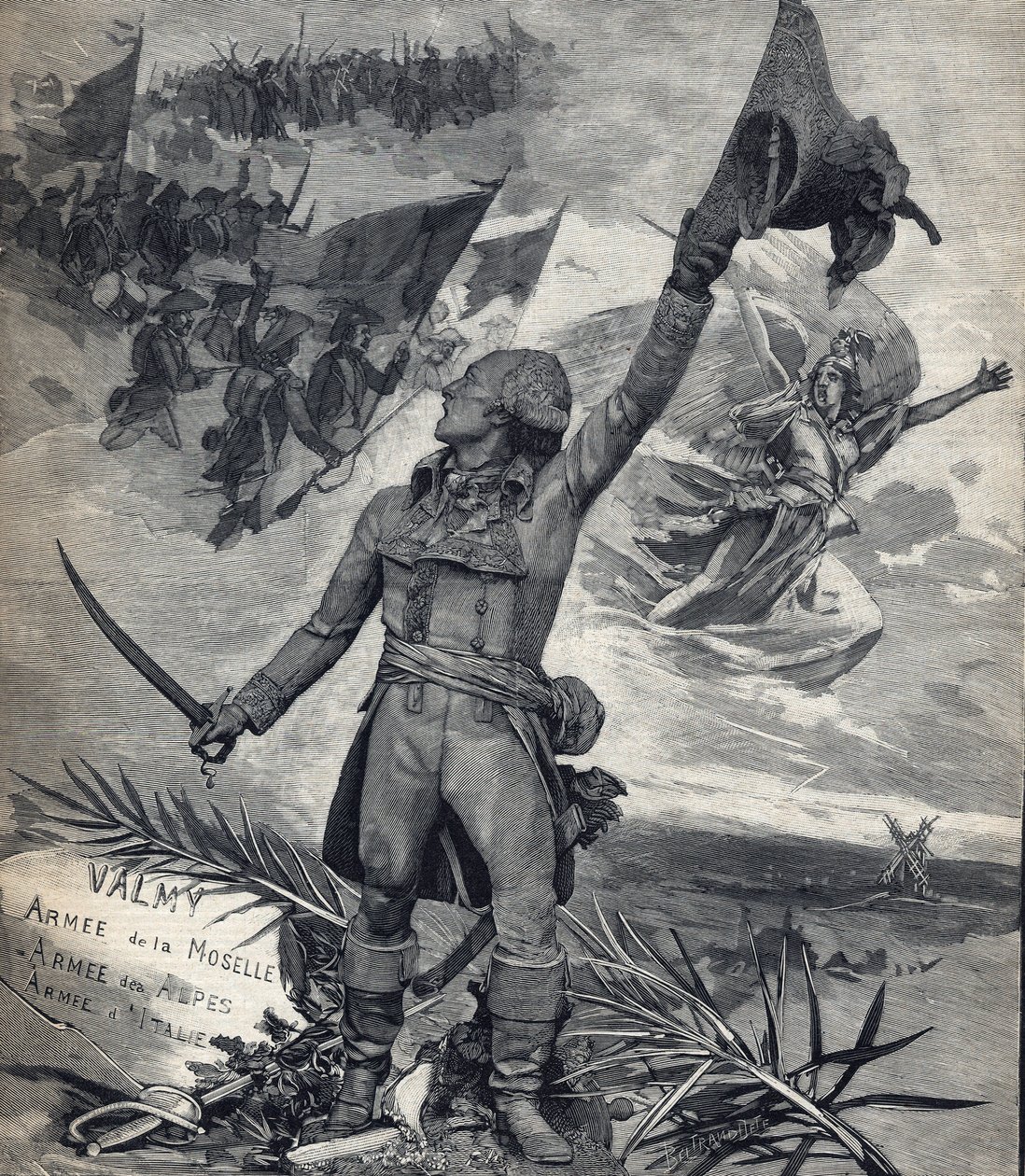 Standbeeld van generaal François Christophe Kellerman (1735-1820) Franse generaal, winnaar van de Slag bij Valmy (20 september 1792): 