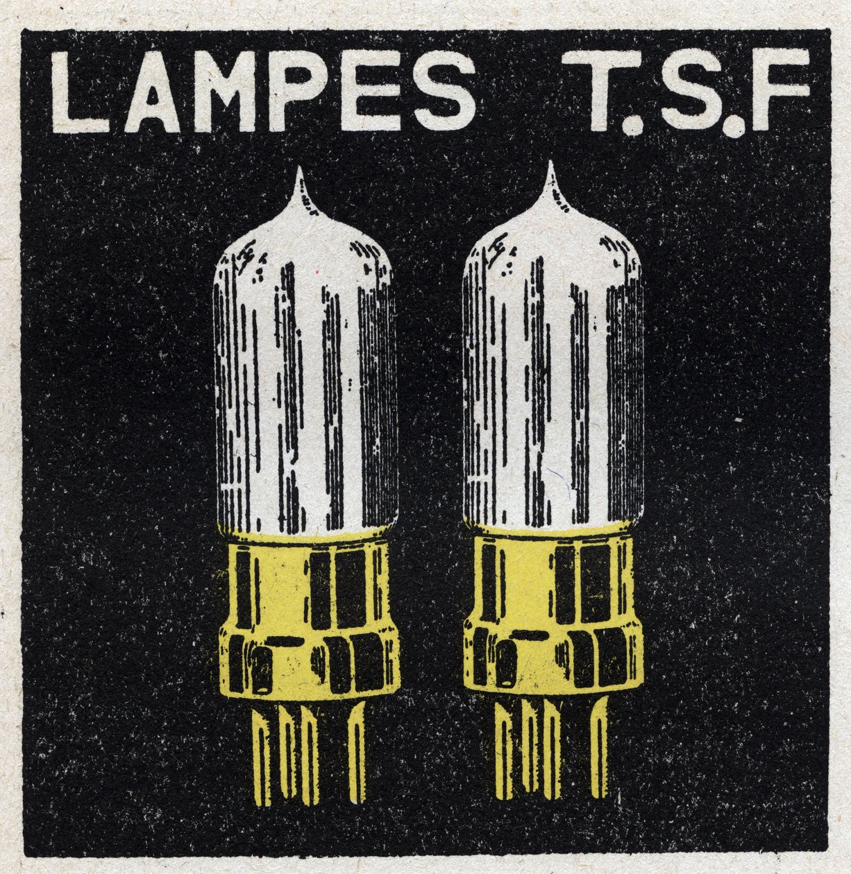 De T.S.F.: lampen T.S.F. Anonieme illustratie uit 1925. Privécollectie. door Anonymous Anonymous