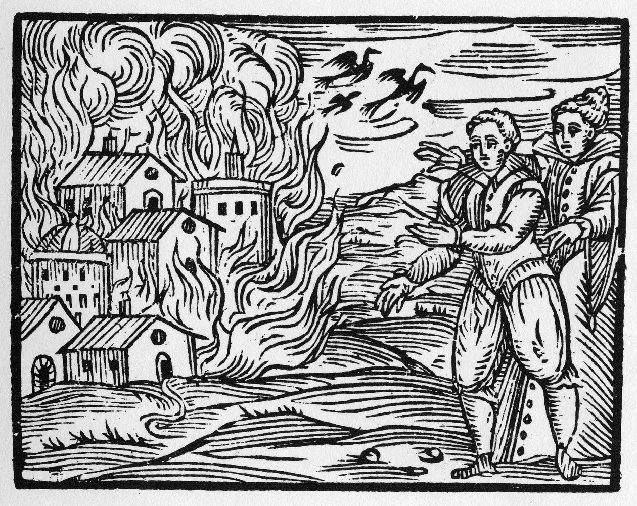 De vloek van tovenaars die de stad in brand steken - 