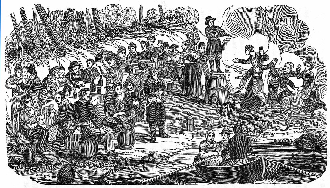 Het piratenfeest: de bemanning van Edward Teach alias Zwartbaard door Anonymous Anonymous