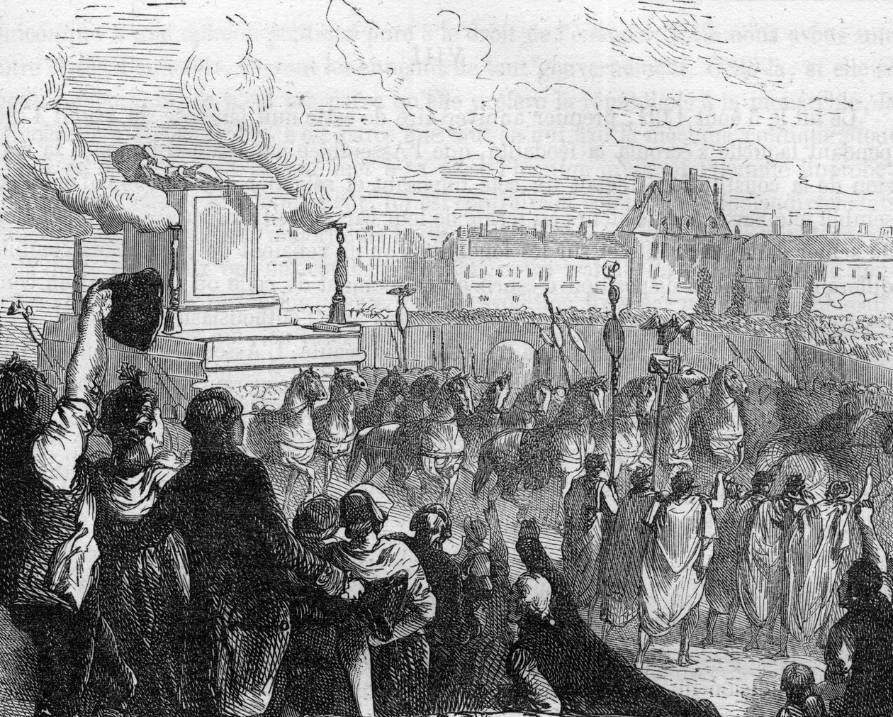 Overbrenging van de as van Voltaire naar het Pantheon op 11 juli door Anonymous Anonymous