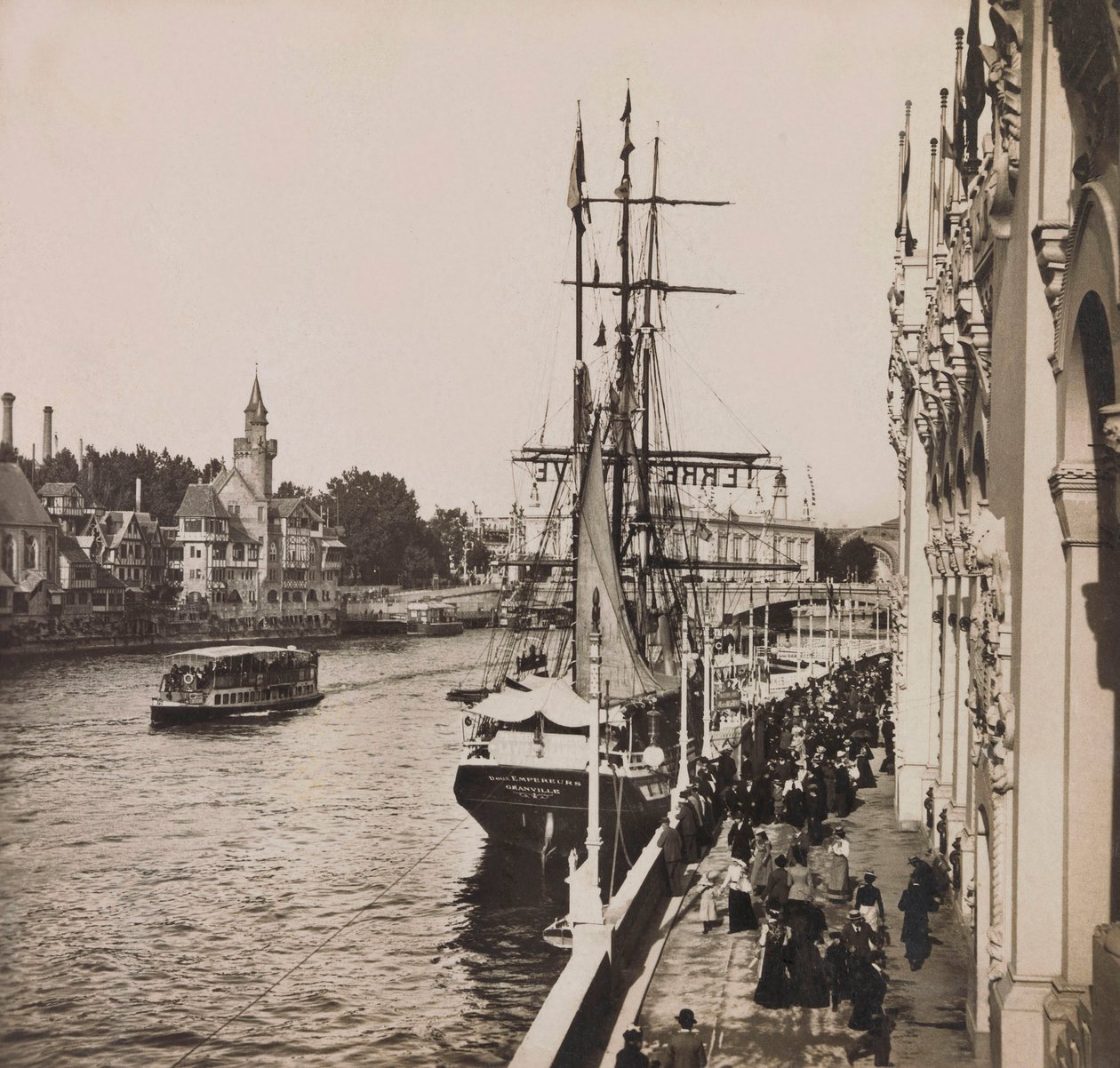 Wereldtentoonstelling van 1900 in Parijs: Oud Parijs. Privécollectie door Anonymous Anonymous