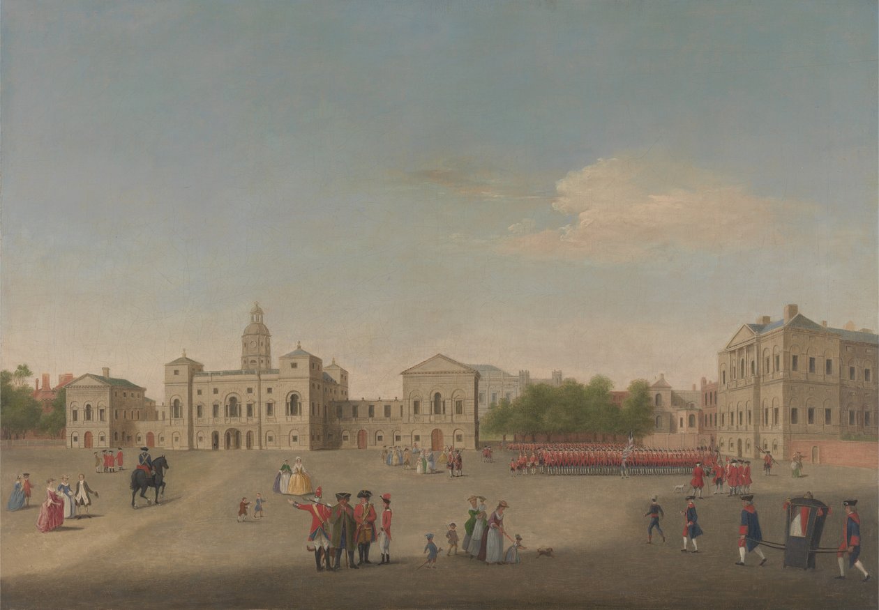 Uitzicht op Horse Guards en Whitehall door Anonymous Anonymous