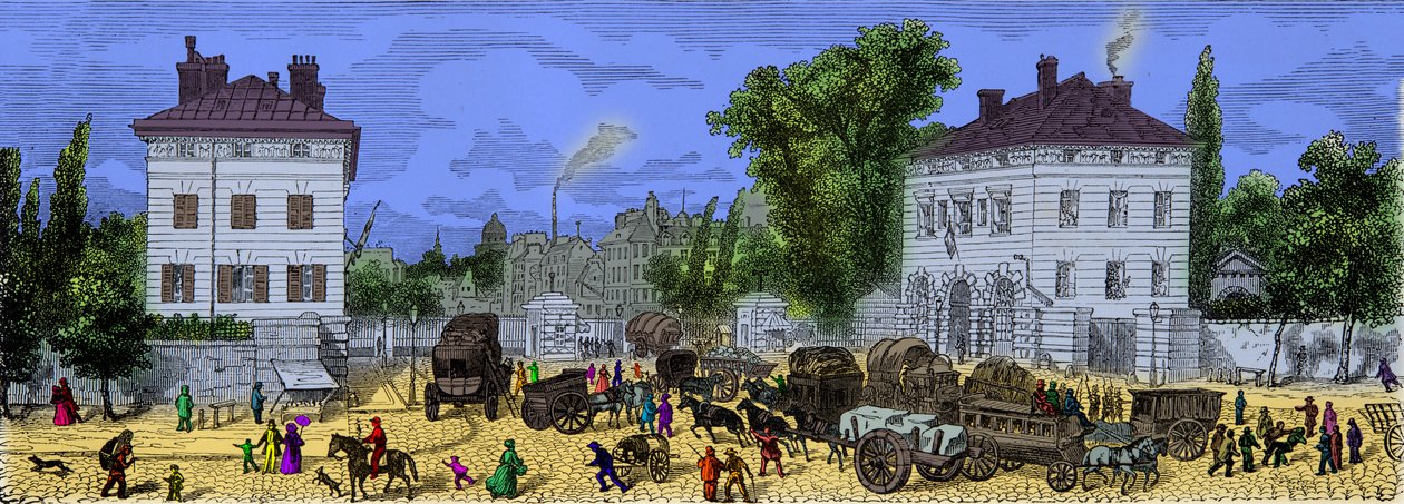 Uitzicht op de oude Barrière d