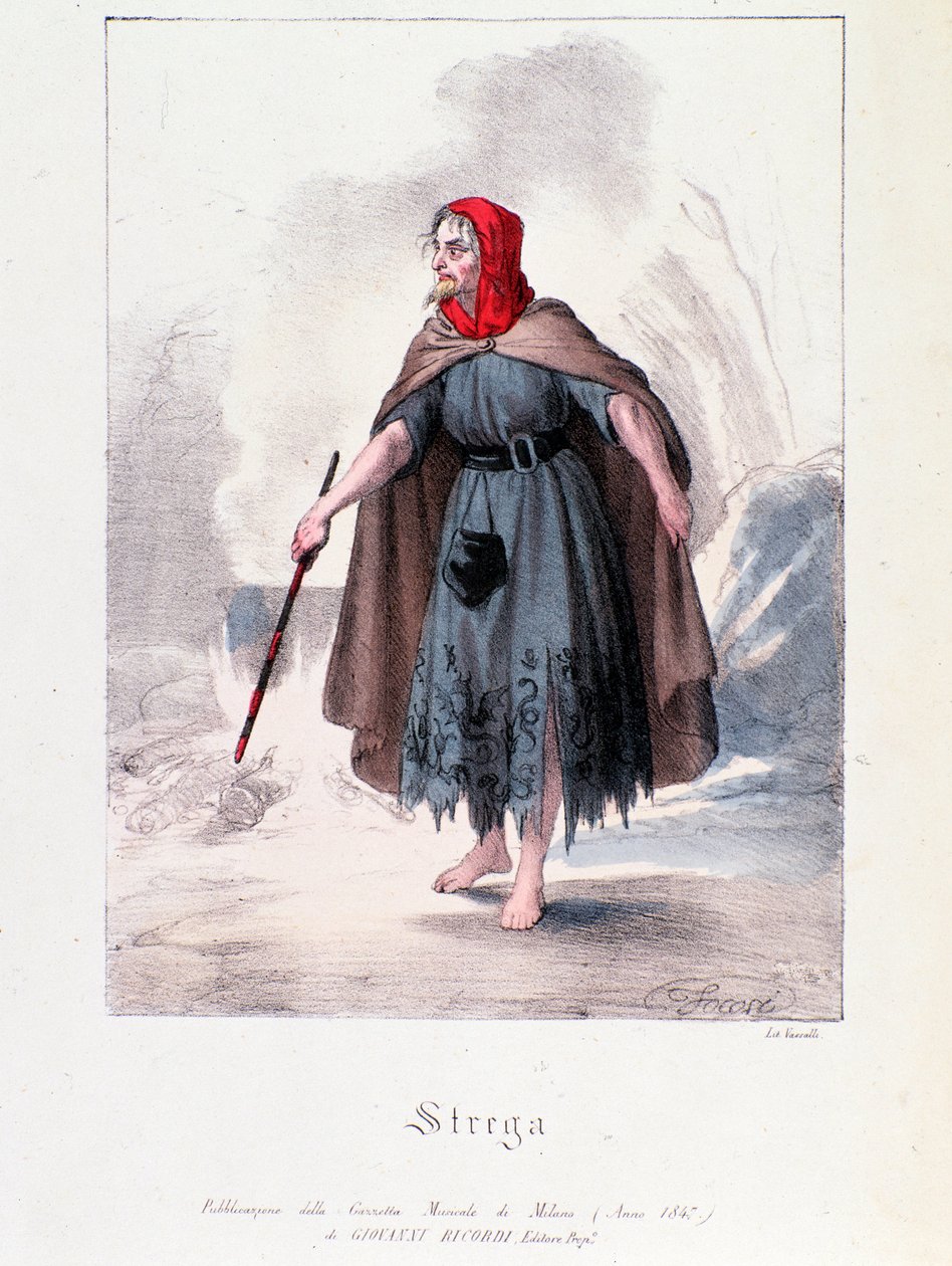 Heks personage in Macbeth, opera van Giuseppe Verdi door Anonymous Anonymous