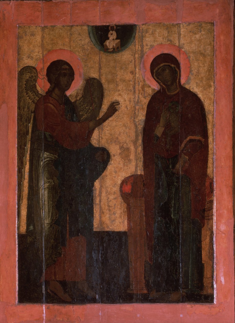 De annunciatie van Ustyug, tweede helft van de 16e eeuw door Anonymous Russian icon painter