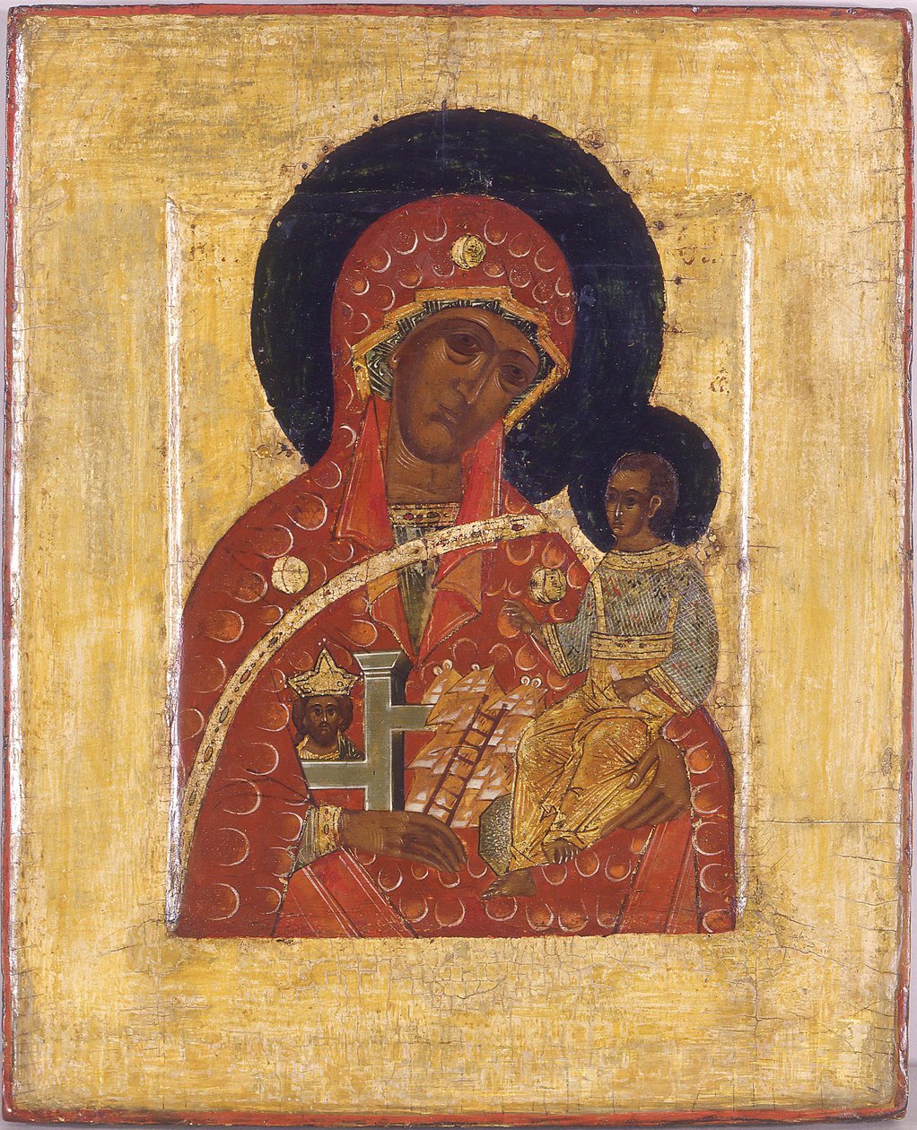 De Maagd De Berg niet door Handen Uitgesneden door Anonymous Russian icon painter