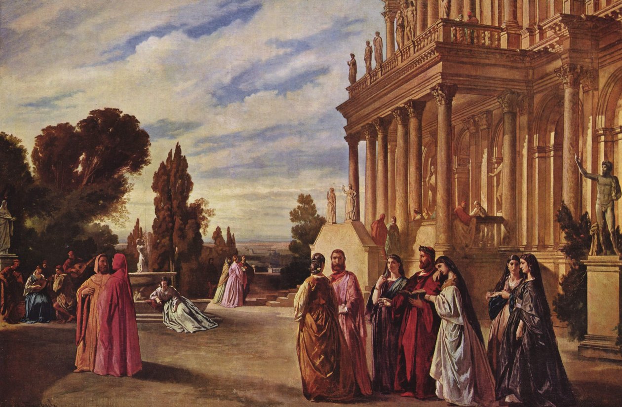 De tuin van Ariost door Anselm Feuerbach