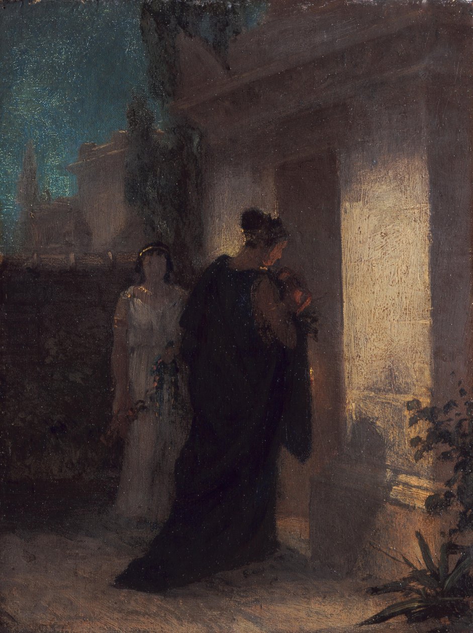 Rouwende vrouw (Antigone) door Anselm Feuerbach
