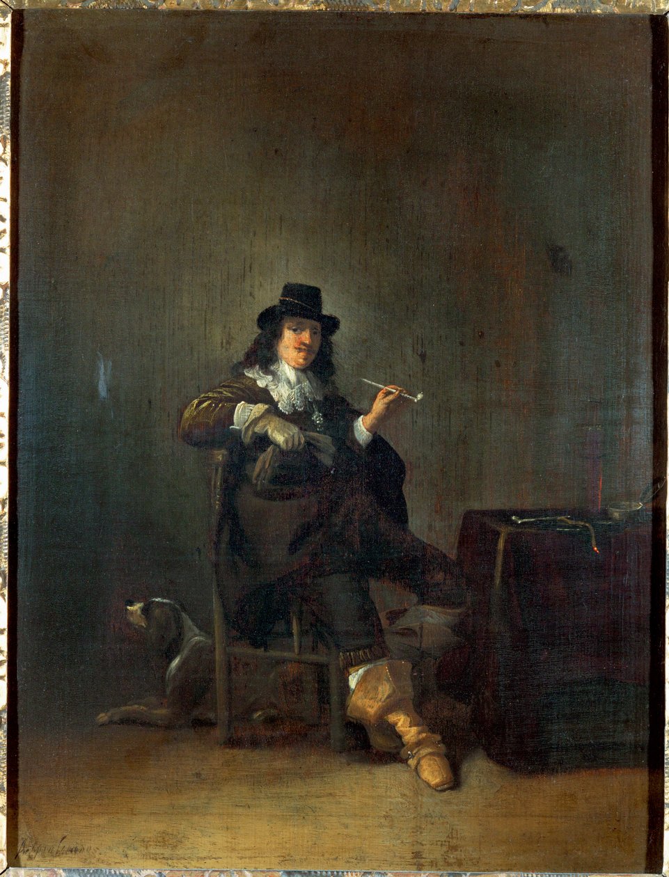 De vijf zintuigen: reuk ... door Anthonie (1601-73) Palamedesz