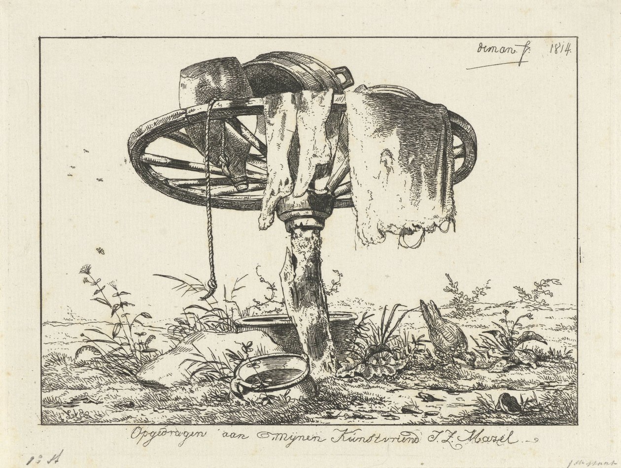 Wiel op een paal door Anthonie Willem Hendrik Nolthenius de Man