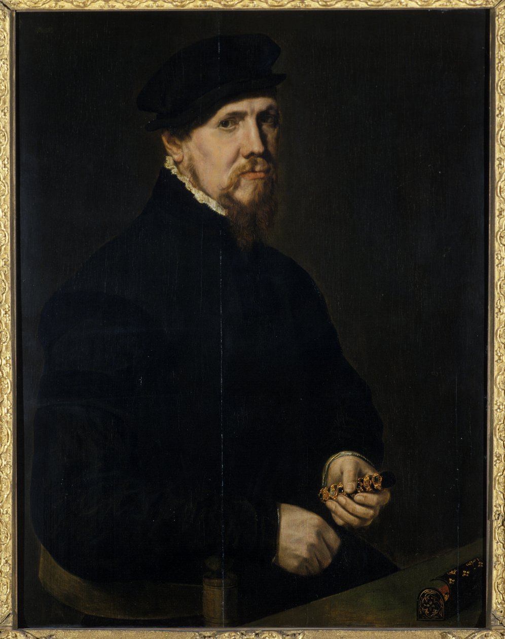 De Juwelier, 1549 door Anthonis Mor