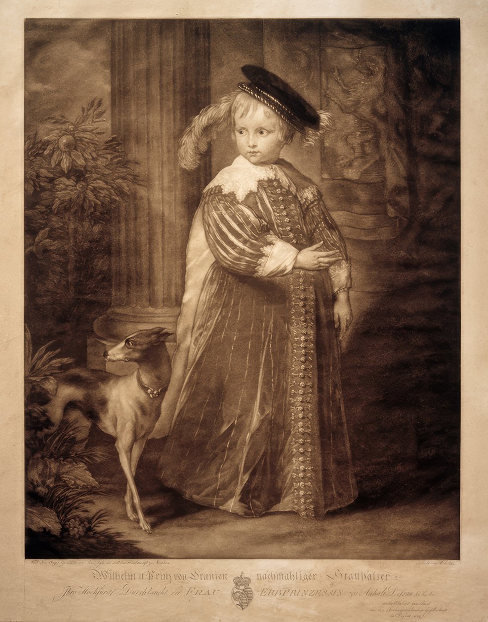 Willem II van Oranje-Nassau als kind door Anthony van Dyck