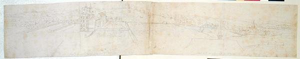 Greenwich Palace, c.1544 door Anthonis van den Wyngaerde