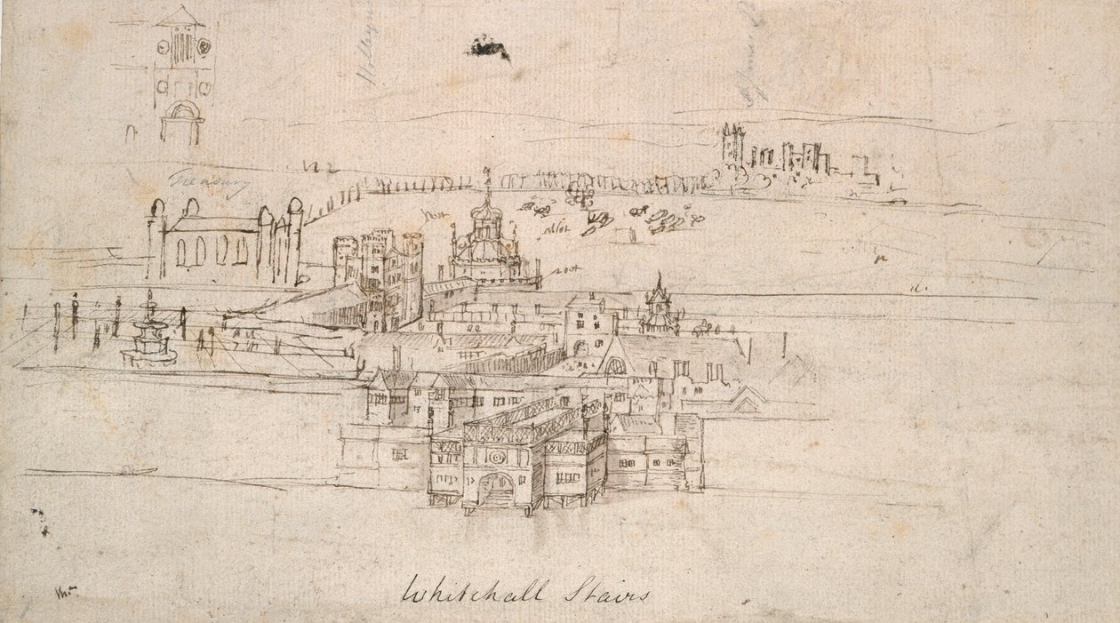 De Toren van Londen, ca. 1550-1560 door Anthonis van den Wyngaerde