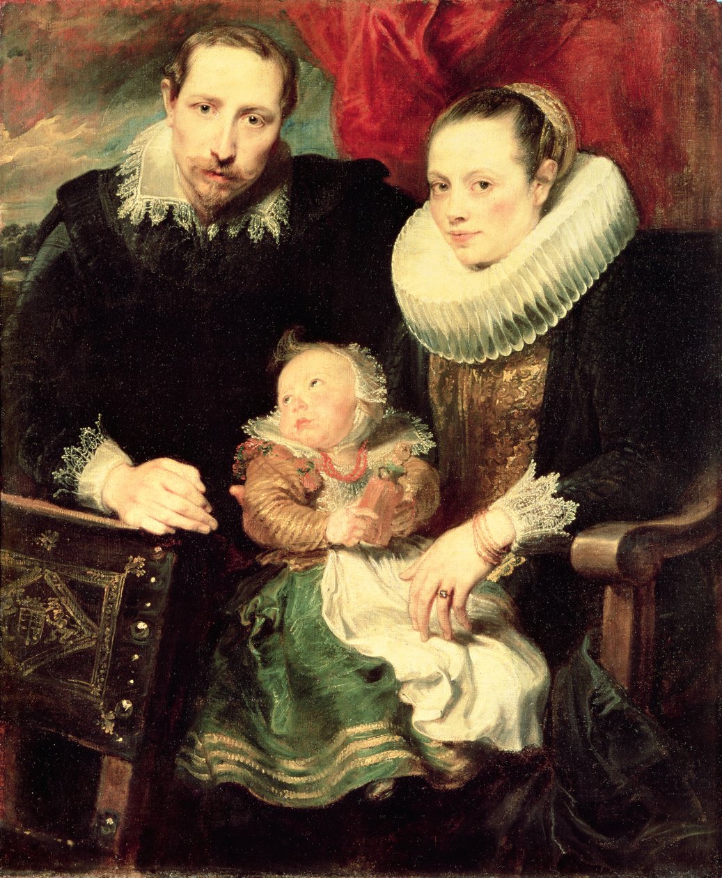 Een familieportret, ca. 1618-21 door Anthony van Dyck