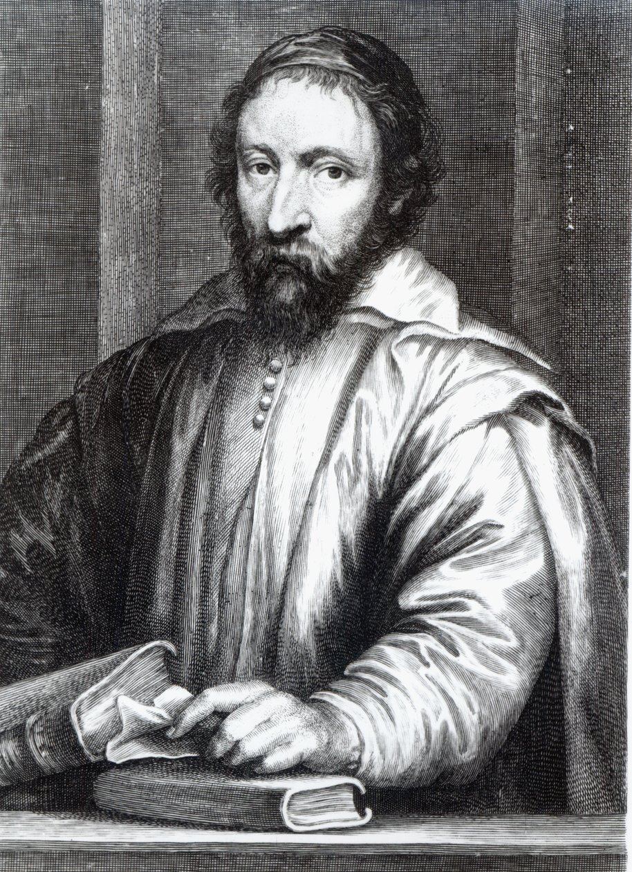 Nicolas Claude Fabri de Peiresc, gegraveerd door Martin van den Enden door Anthony van Dyck