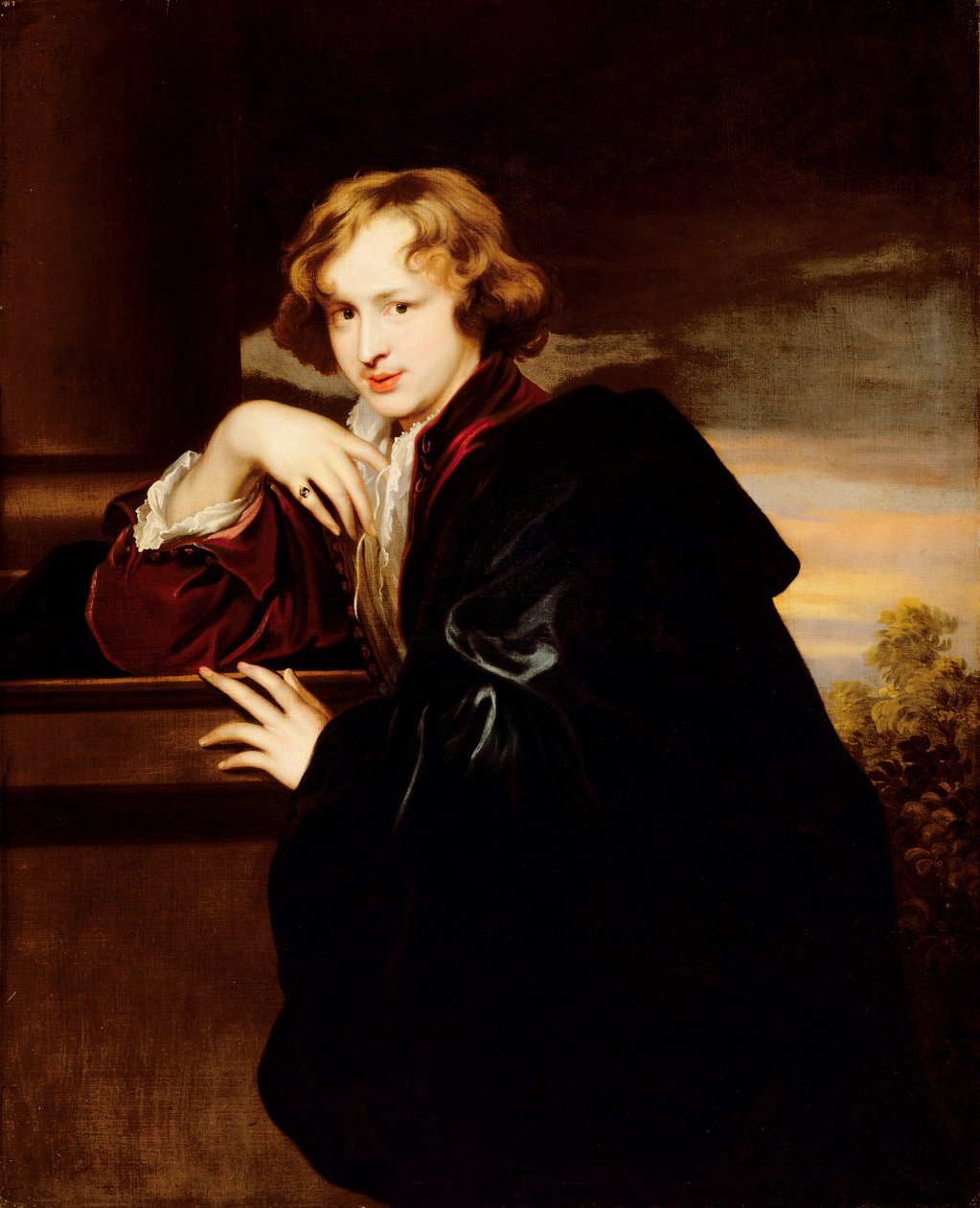 Portret van Sir Anthony van Dyck (1599-1641) door Anthony van Dyck